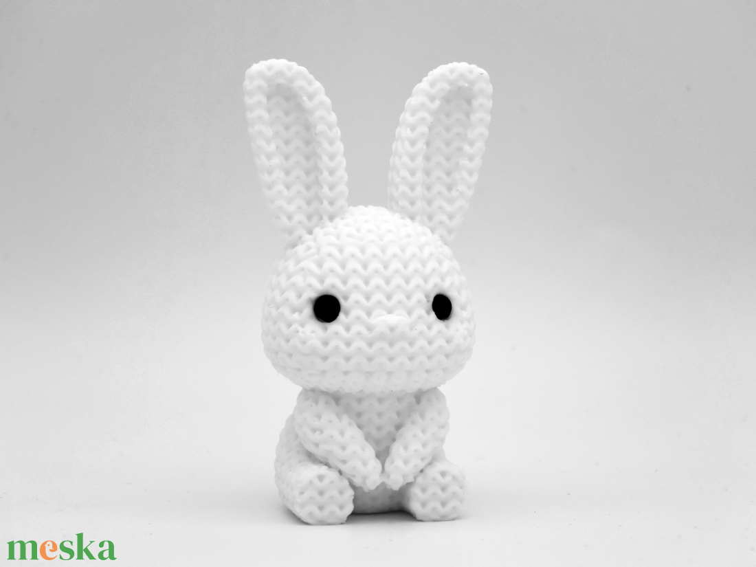 Kötött hatású Mini Nyuszi  Húsvéti  Dekor Több Színben - ünnepi díszek, dekorációk - húsvéti díszek és dekorációk - húsvéti ablakdíszek - Meska.hu