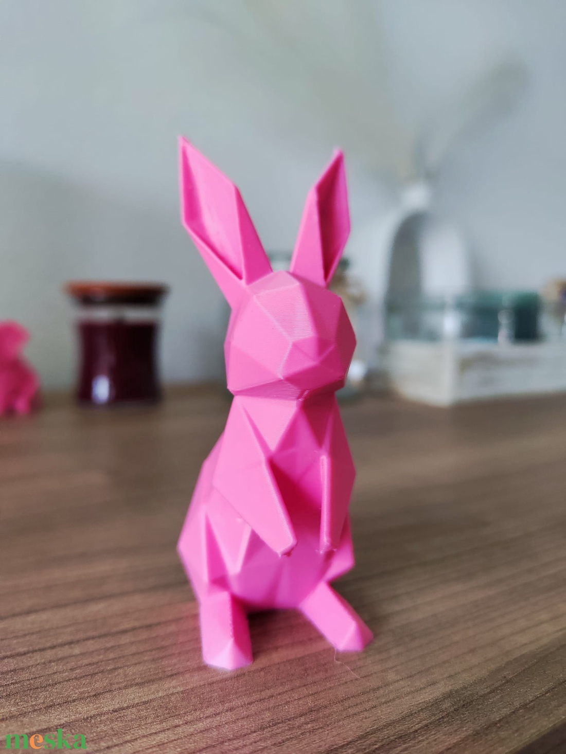 Modern Origami Nyúl Figura � 10 cm magas - ünnepi díszek, dekorációk - húsvéti díszek és dekorációk - húsvéti asztaldíszek - Meska.hu