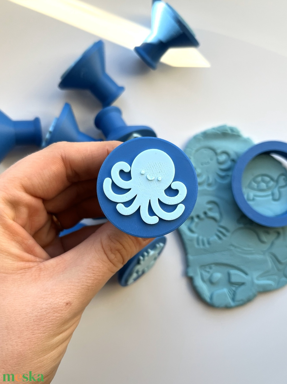 Óceáni Állatos Gyurma Bélyegző és Sütikiszúró Készlet � Bálna, Polip, Teknős, Medúza és több  - otthon & életmód - konyhafelszerelés, tálalás - sütés, főzés - sütikiszúró - Meska.hu