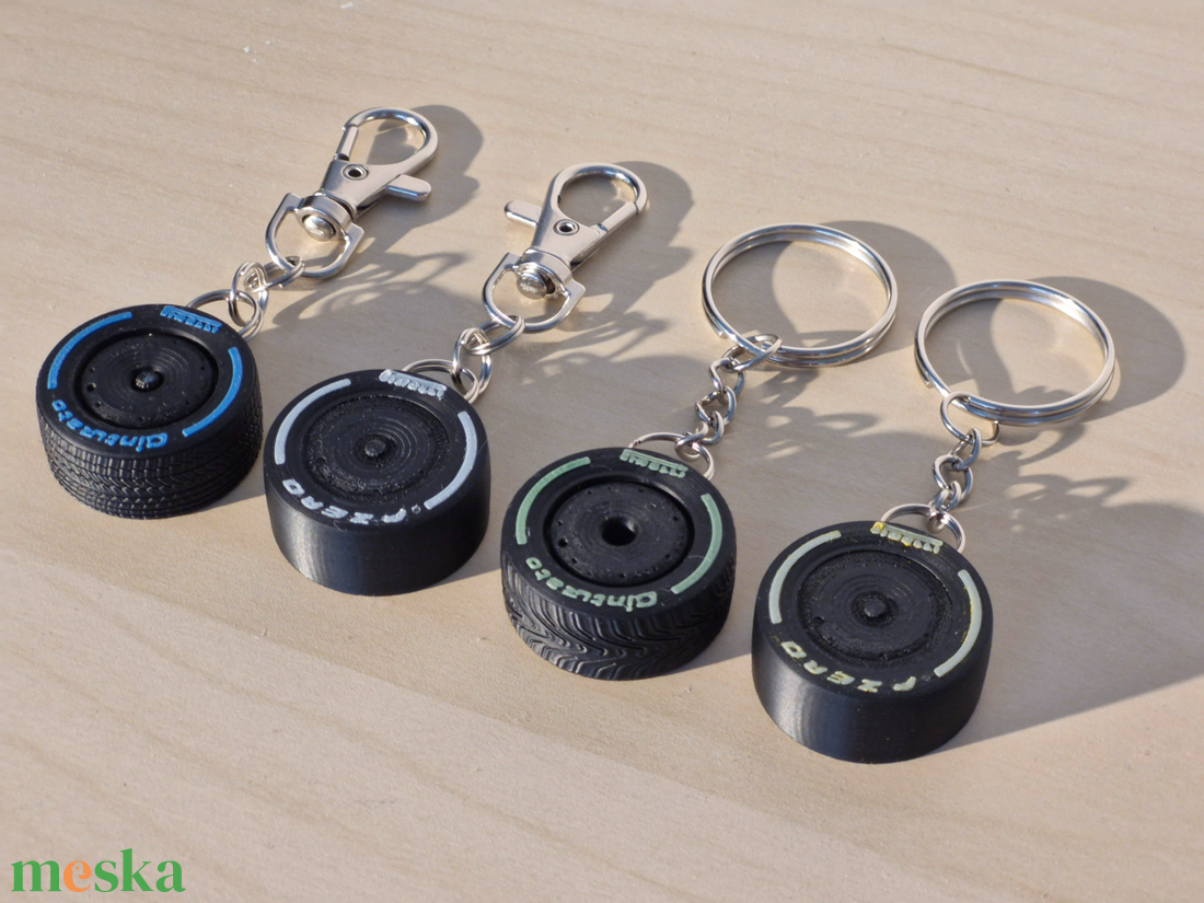 F1 Kerék Kulcstartó � Formula 1 Racing Wheel Keychain � 3D nyomtatott - táska & tok - kulcstartó & táskadísz - kulcstartó - Meska.hu