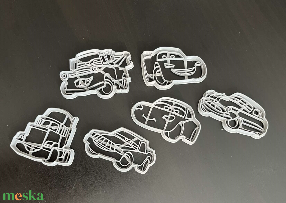 Verdák Sütikiszúró/gyurma Készlet � Lightning McQueen és Verdák figurák � 3D nyomtatott - otthon & életmód - konyhafelszerelés, tálalás - sütés, főzés - sütikiszúró - Meska.hu