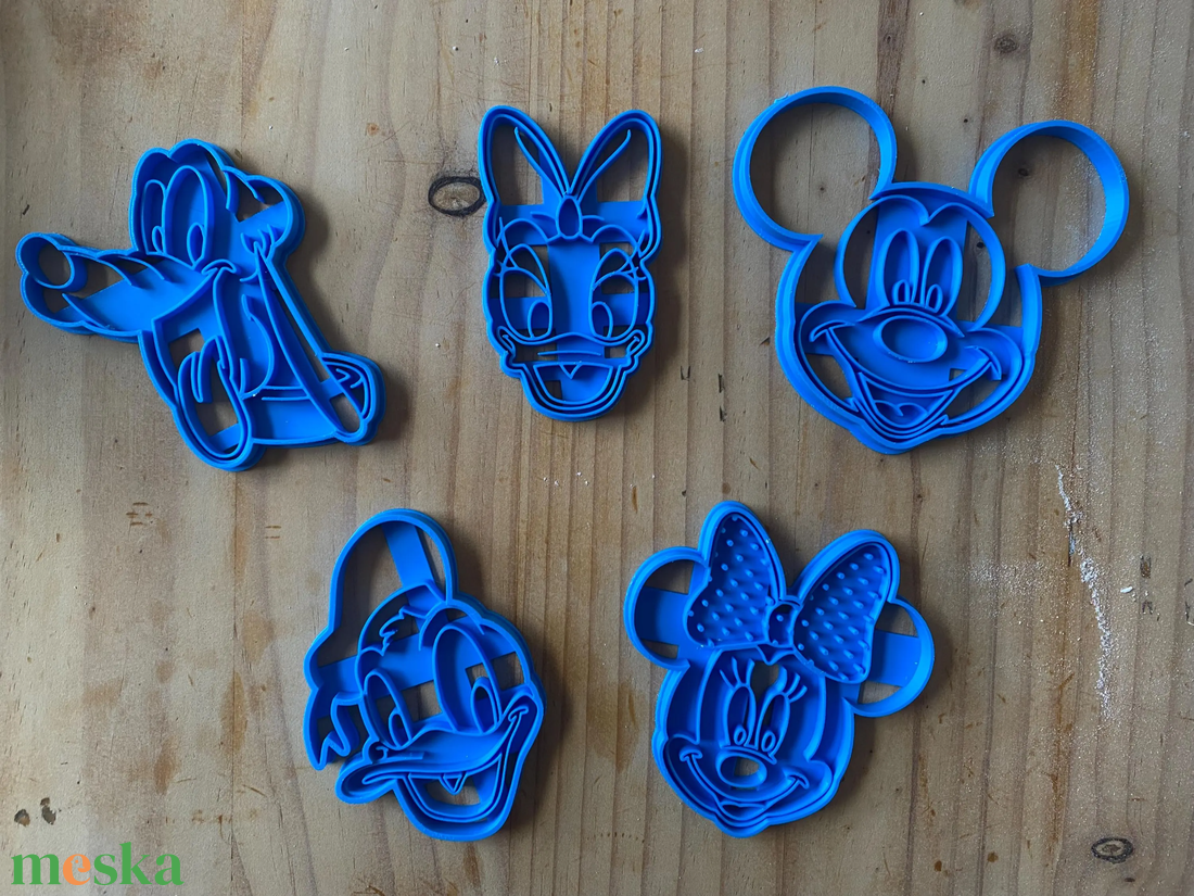 Disney Sütikiszúró Készlet � Mickey Mouse, Minnie és más Disney figurák � 3D nyomtatott - otthon & életmód - konyhafelszerelés, tálalás - sütés, főzés - sütikiszúró - Meska.hu