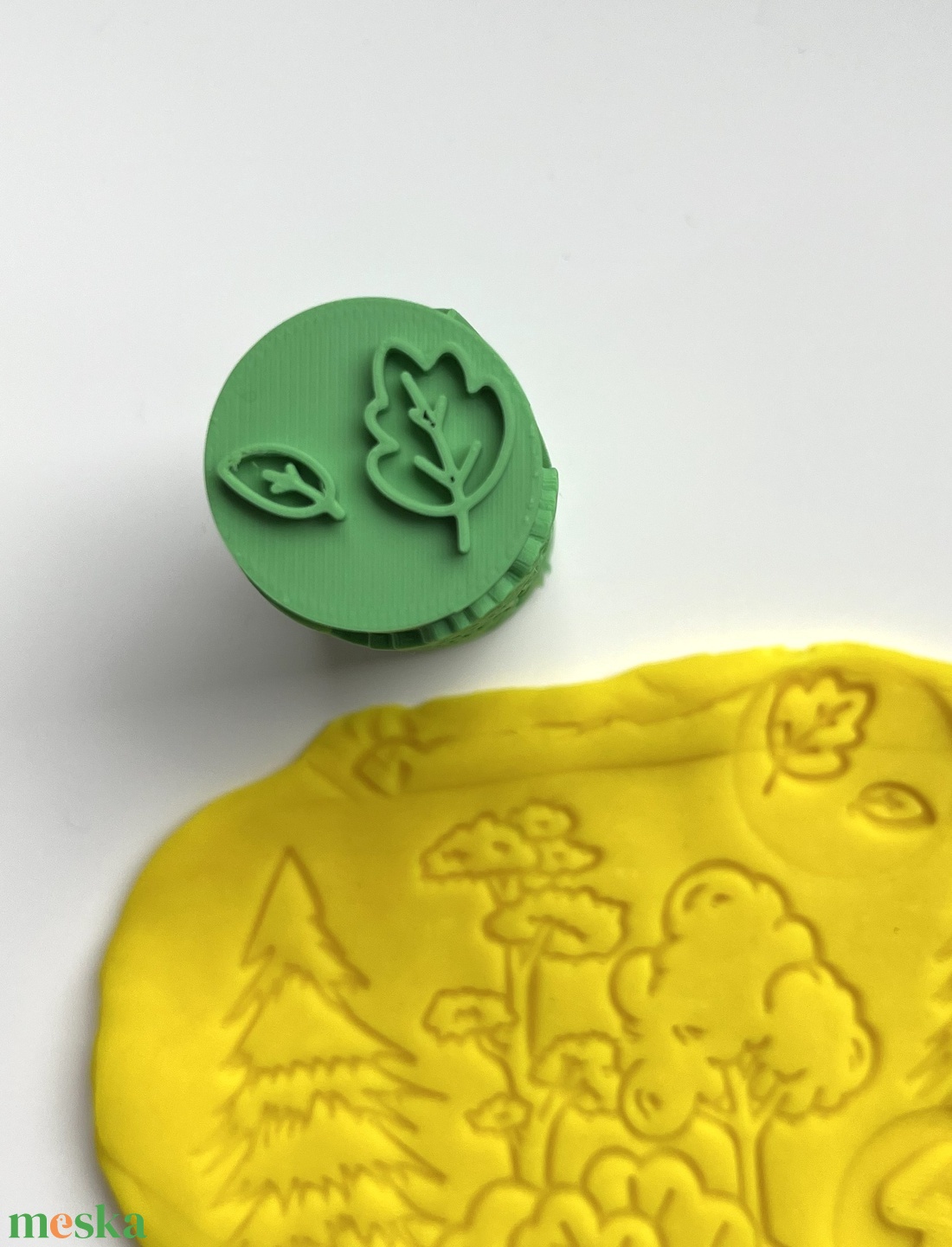 Erdei Dombornyomó Henger � Forest Texture Roller � Gyurma és Sütemény Mintázó � 3D nyomtatott - otthon & életmód - papír, írószer - pecsétek - gyurmapecsét - Meska.hu