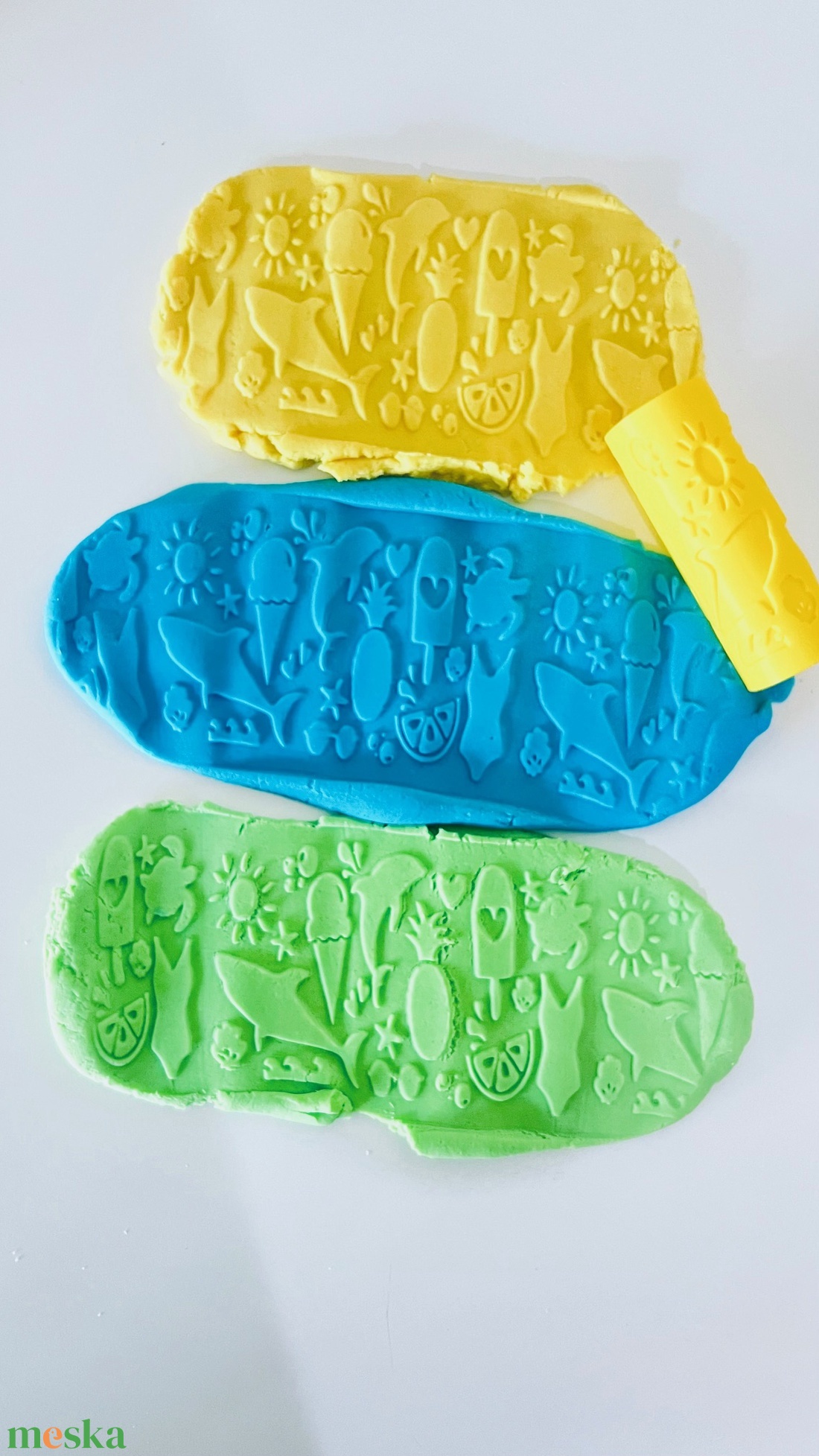 Nyári Vidámság Dombornyomó Henger �  Gyurma és Sütemény Mintázó � 3D nyomtatott - otthon & életmód - konyhafelszerelés, tálalás - sütés, főzés - sütikiszúró - Meska.hu