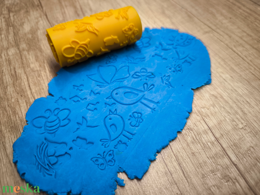 Tavaszi Virágos Dombornyomó Henger � Gyurma és Sütemény Mintázó � 3D nyomtatott - otthon & életmód - konyhafelszerelés, tálalás - sütés, főzés - sütikiszúró - Meska.hu