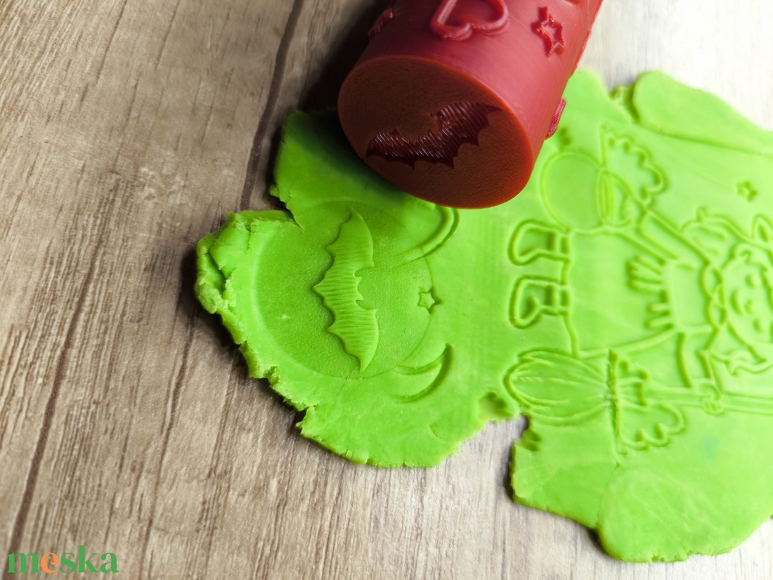 Halloween Boszorkányos Dombornyomó Henger �  Gyurma és Sütemény Mintázó � 3D nyomtatott - otthon & életmód - konyhafelszerelés, tálalás - sütés, főzés - sütikiszúró - Meska.hu