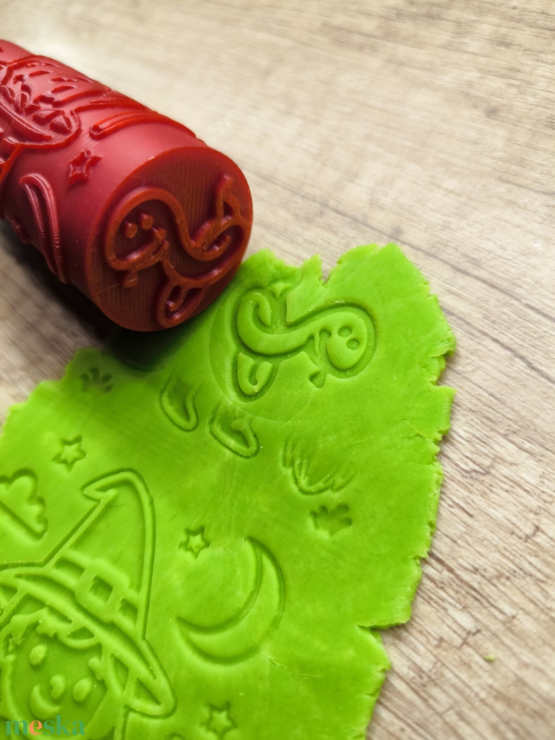 Halloween Boszorkányos Dombornyomó Henger �  Gyurma és Sütemény Mintázó � 3D nyomtatott - otthon & életmód - konyhafelszerelés, tálalás - sütés, főzés - sütikiszúró - Meska.hu