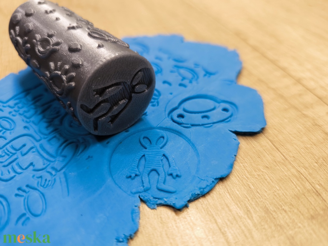 Űrtémájú Dombornyomó Henger � Gyurma és Sütemény Mintázó � 3D nyomtatott - otthon & életmód - konyhafelszerelés, tálalás - sütés, főzés - sütikiszúró - Meska.hu