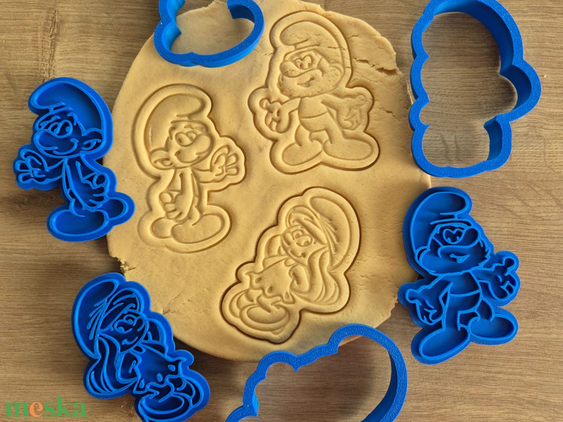  Hupikék Törpikék Sütiforma Szett � 3D Nyomtatott Cookie Cutterek - otthon & életmód - konyhafelszerelés, tálalás - sütés, főzés - sütikiszúró - Meska.hu