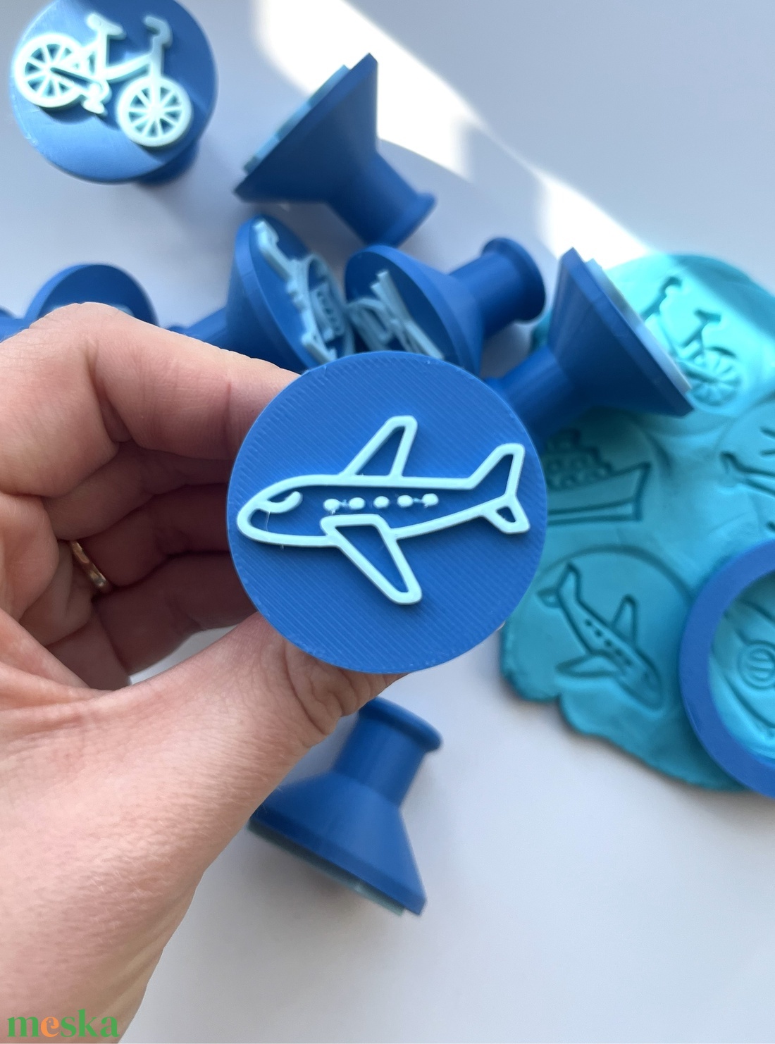 Járműves Gyurma Bélyegző és Sütikiszúró Készlet 2 Repülő Hőlégballon - otthon & életmód - konyhafelszerelés, tálalás - sütés, főzés - sütikiszúró - Meska.hu