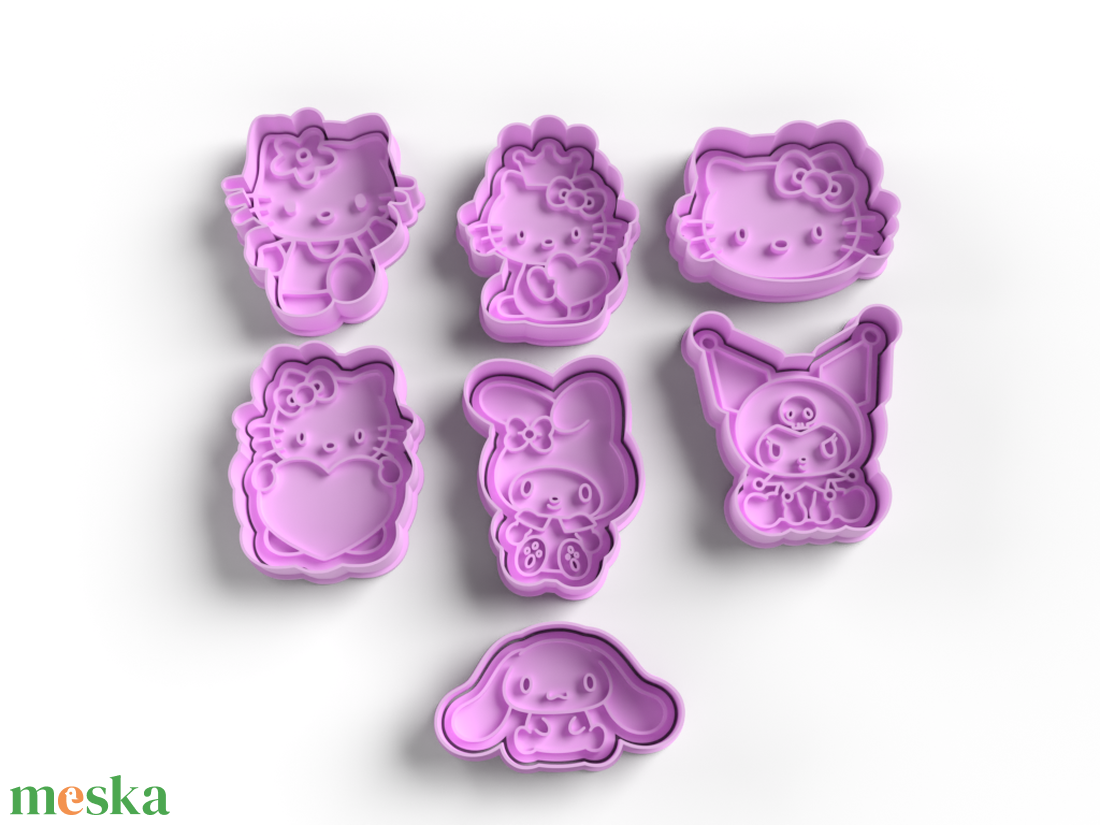 Hello Kitty sütikiszúró szett - otthon & életmód - konyhafelszerelés, tálalás - sütés, főzés - sütikiszúró - Meska.hu