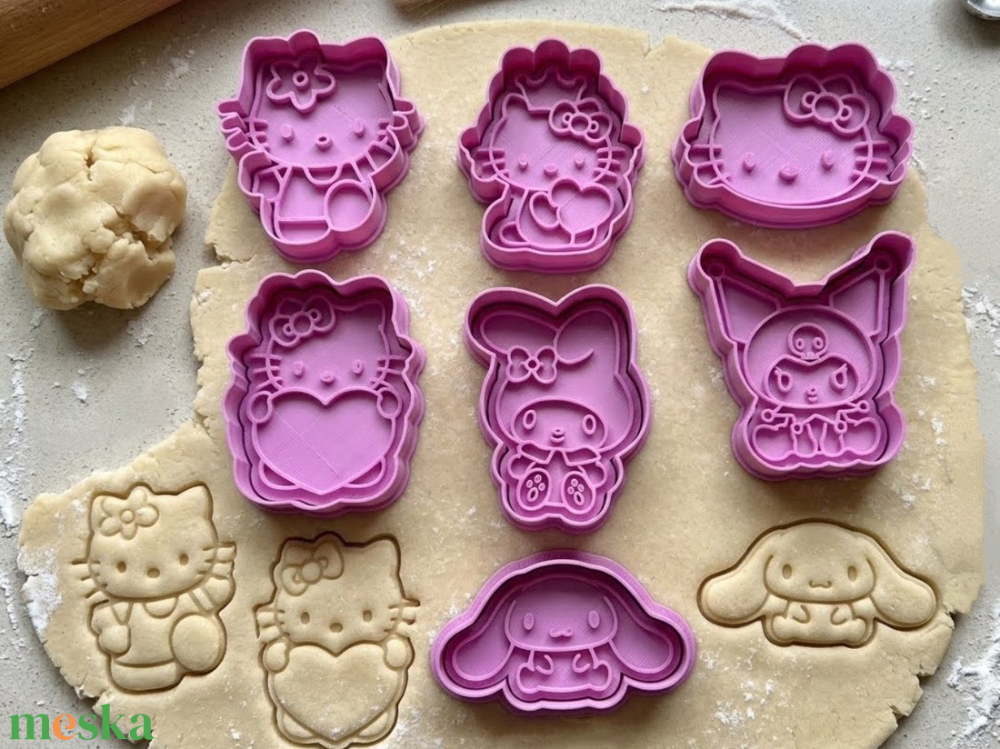 Hello Kitty sütikiszúró szett - otthon & életmód - konyhafelszerelés, tálalás - sütés, főzés - sütikiszúró - Meska.hu
