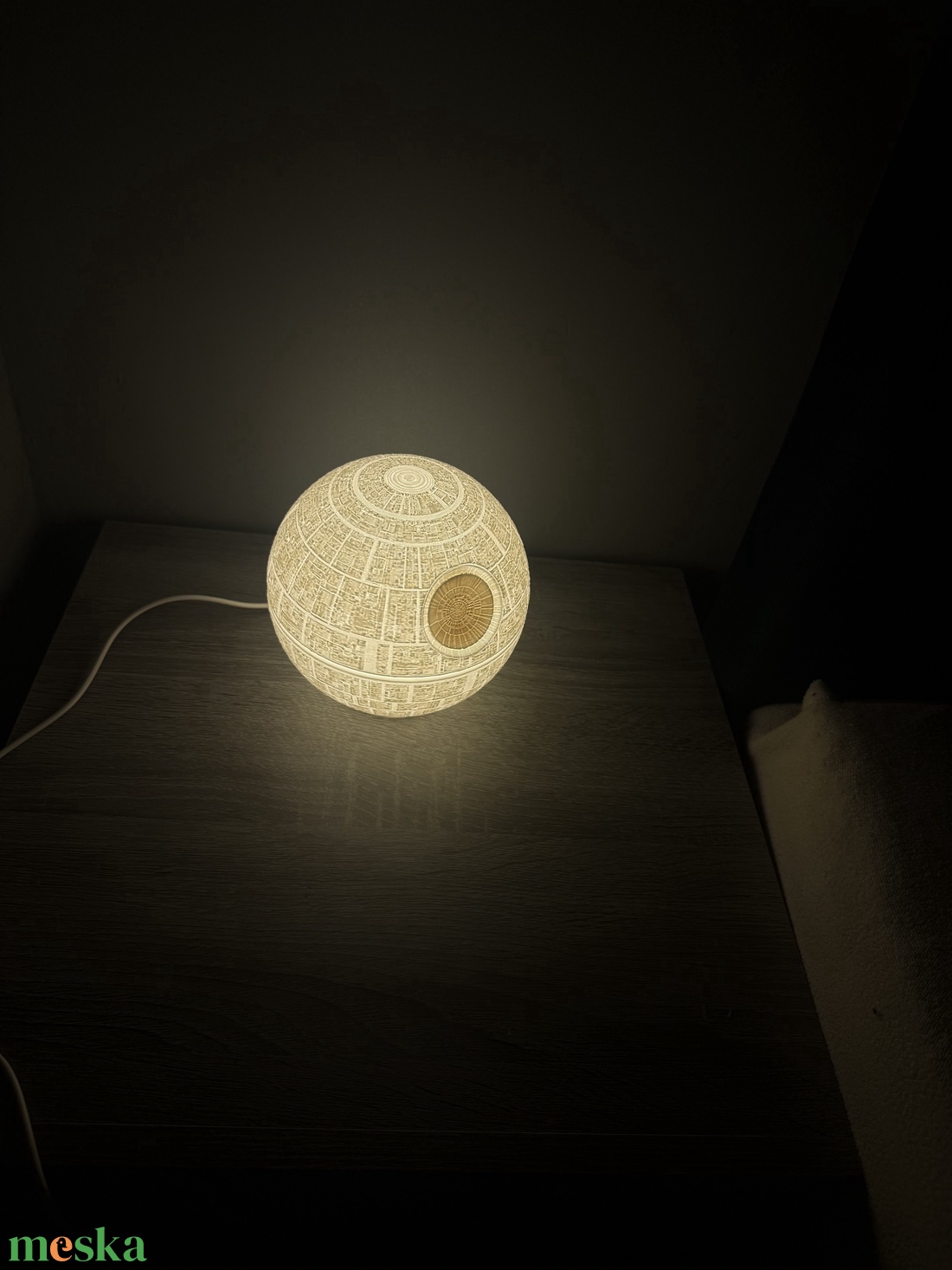  Death Star Lámpa � Csillagok Háborúja LED Asztali Lámpa USB - otthon & életmód - lámpa - hangulatlámpa - Meska.hu