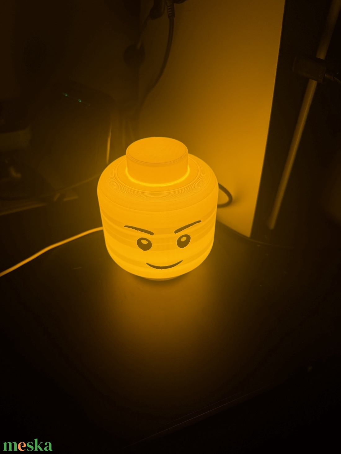 Brick Head Lámpa � Sárga LEGO Fejes Éjjeli Lámpa Gyerekszobába  - otthon & életmód - lámpa - hangulatlámpa - Meska.hu