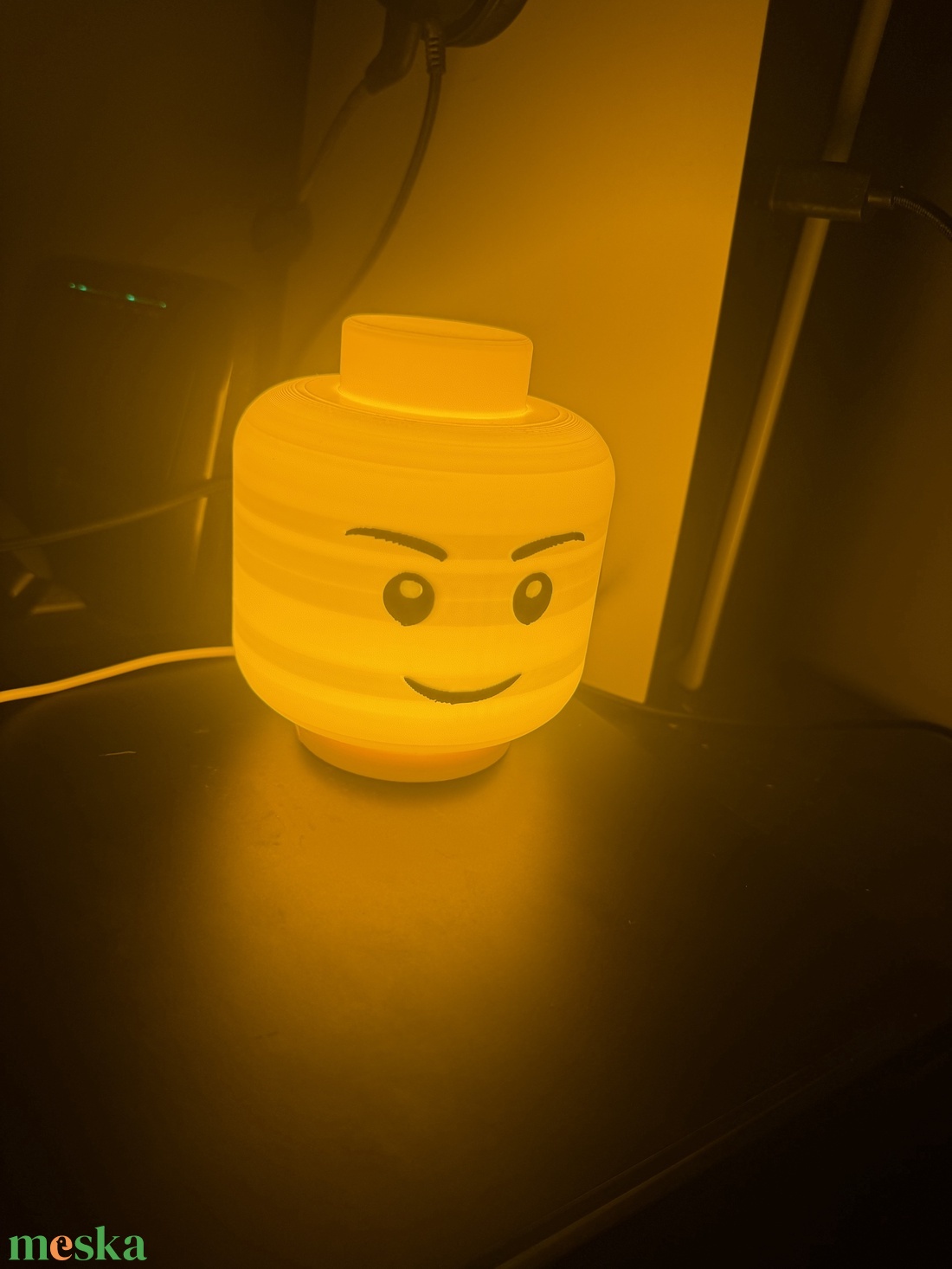 Brick Head Lámpa � Sárga LEGO Fejes Éjjeli Lámpa Gyerekszobába  - otthon & életmód - lámpa - hangulatlámpa - Meska.hu
