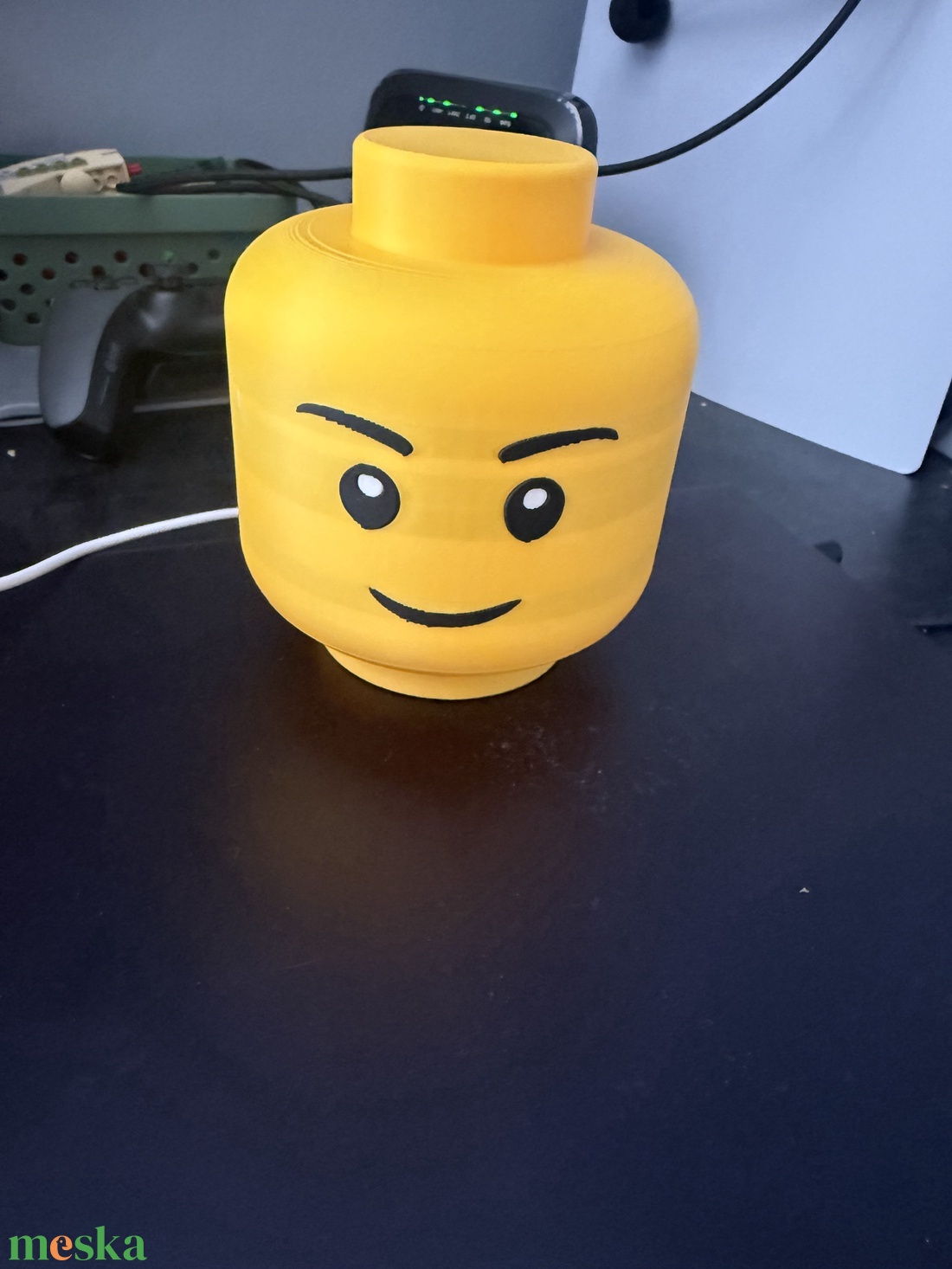 Brick Head Lámpa � Sárga LEGO Fejes Éjjeli Lámpa Gyerekszobába  - otthon & életmód - lámpa - hangulatlámpa - Meska.hu