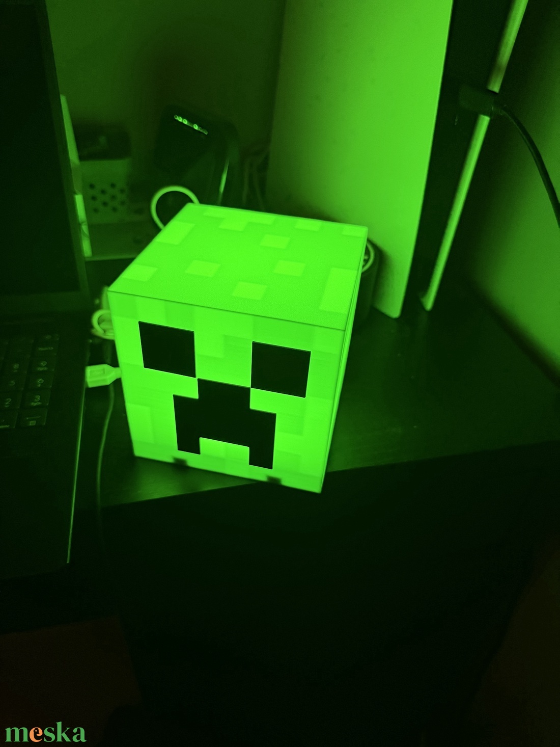 Minecraft Creeper Lámpa � 12 centiméteres , világító Creeper!  - otthon & életmód - lámpa - hangulatlámpa - Meska.hu