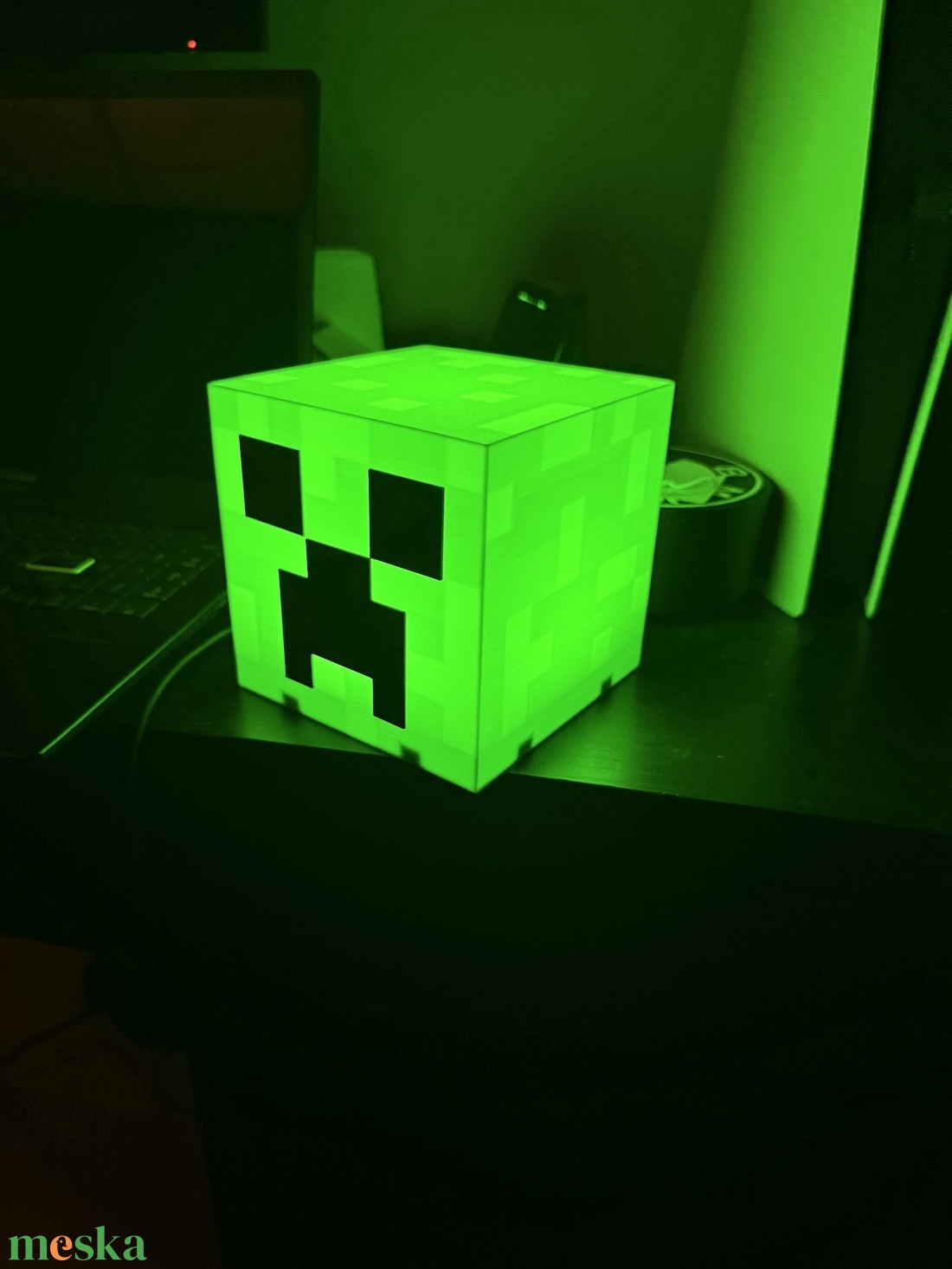 Minecraft Creeper Lámpa � 12 centiméteres , világító Creeper!  - otthon & életmód - lámpa - hangulatlámpa - Meska.hu