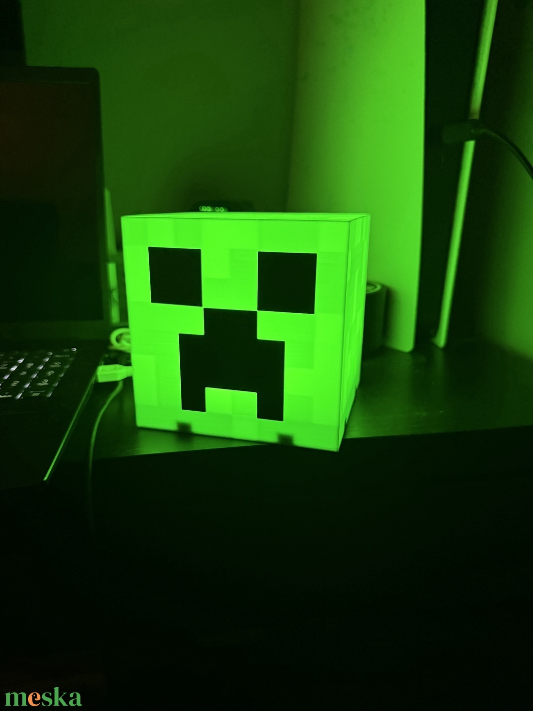 Minecraft Creeper Lámpa � 12 centiméteres , világító Creeper!  - otthon & életmód - lámpa - hangulatlámpa - Meska.hu