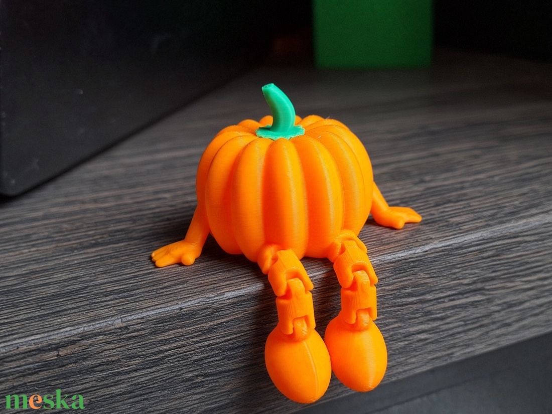 Ízületes Halloween tök figura � mozgatható karokkal és lábakkal, dekoráció - otthon & életmód - dekoráció - halloween - halloweeni dekoráció - Meska.hu