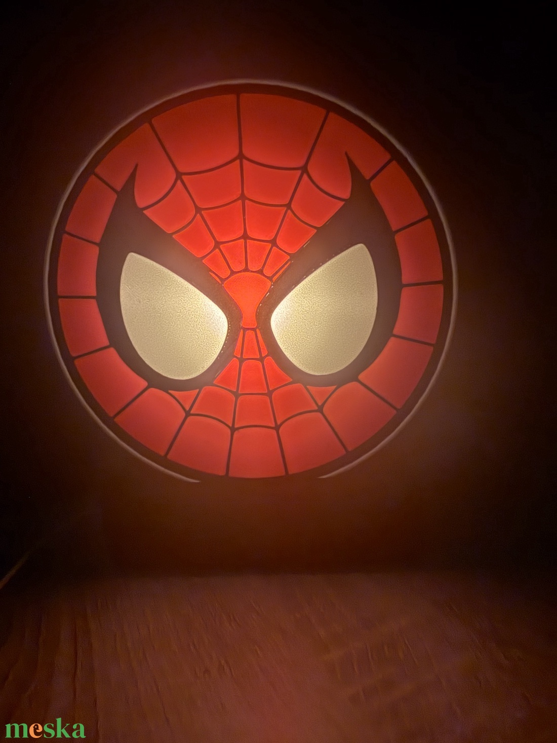 Pókember LED lámpa � asztali dekoráció, szuperhős, Spiderman - otthon & életmód - lámpa - asztali lámpa - Meska.hu