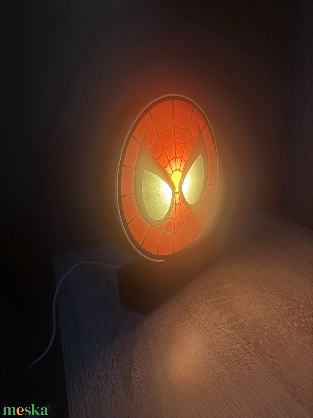 Pókember LED lámpa � asztali dekoráció, szuperhős, Spiderman - otthon & életmód - lámpa - asztali lámpa - Meska.hu