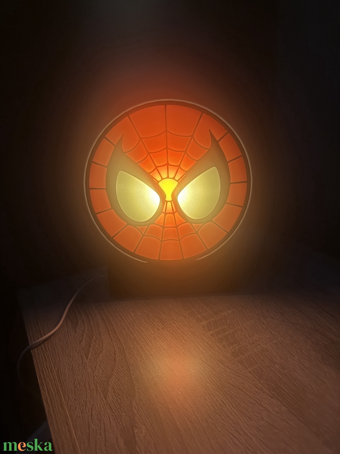 Pókember LED lámpa � asztali dekoráció, szuperhős, Spiderman - otthon & életmód - lámpa - asztali lámpa - Meska.hu