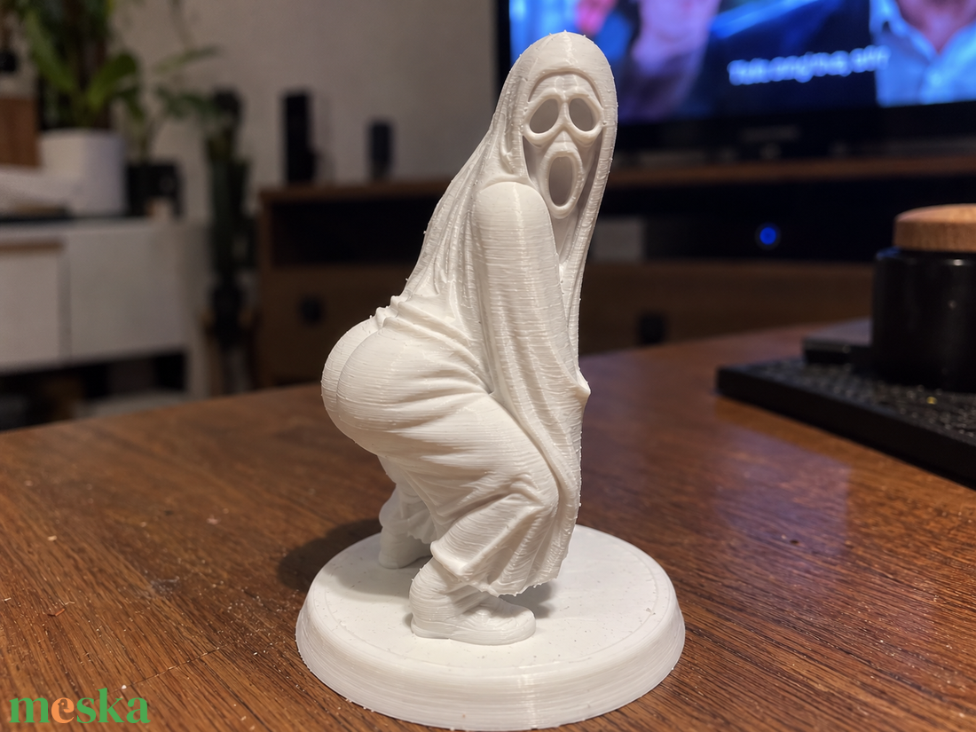 Vicces twerkelő Halloween szellem figura, őszi dekoráció, ajándék - otthon & életmód - dekoráció - halloween - halloweeni dekoráció - Meska.hu
