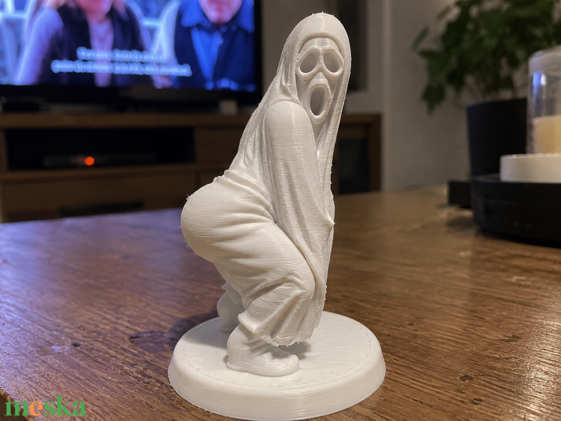 Vicces twerkelő Halloween szellem figura, őszi dekoráció, ajándék - otthon & életmód - dekoráció - halloween - halloweeni dekoráció - Meska.hu