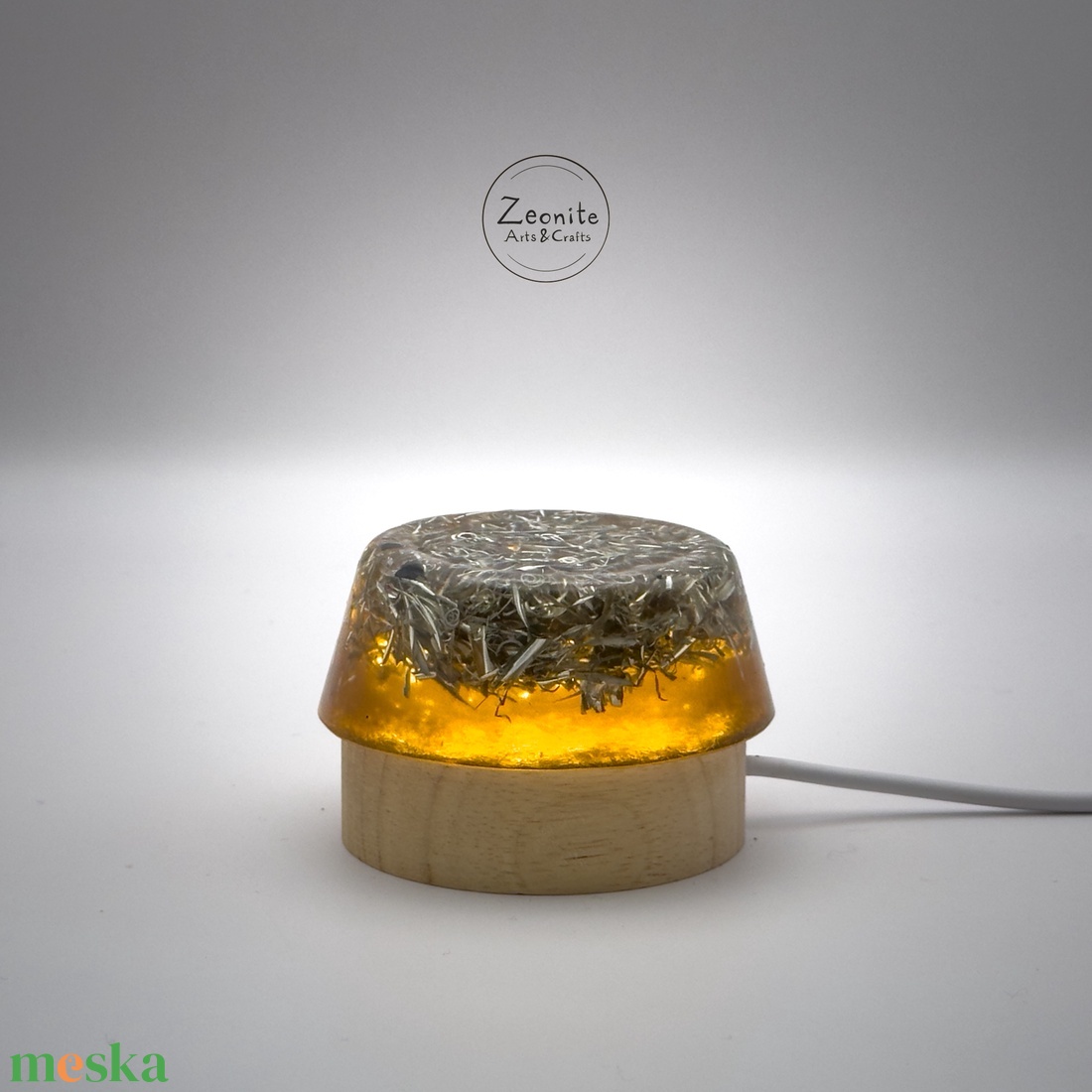 Borostyán Zeonite Tower Buster Orgonit - Erőteljes Védelem és Energiaátalakítás  6,6cm - otthon & életmód - dekoráció - dísztárgy - Meska.hu