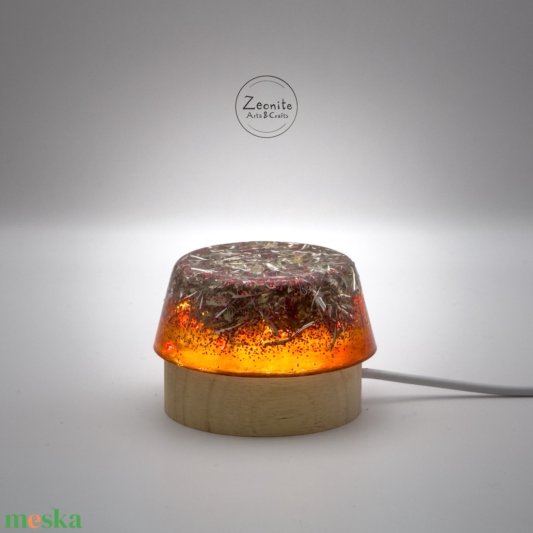 Borostyán - Piros Zeonite Tower Buster Orgonit - Erőteljes Védelem és Energiaátalakítás  6,6cm - otthon & életmód - dekoráció - dísztárgy - Meska.hu