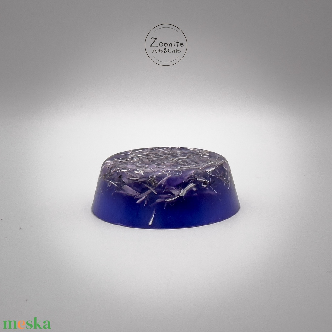 Lila Zeonite Tower Buster Orgonit - Erőteljes Védelem és Energiaátalakítás  6,6cm - otthon & életmód - dekoráció - dísztárgy - Meska.hu