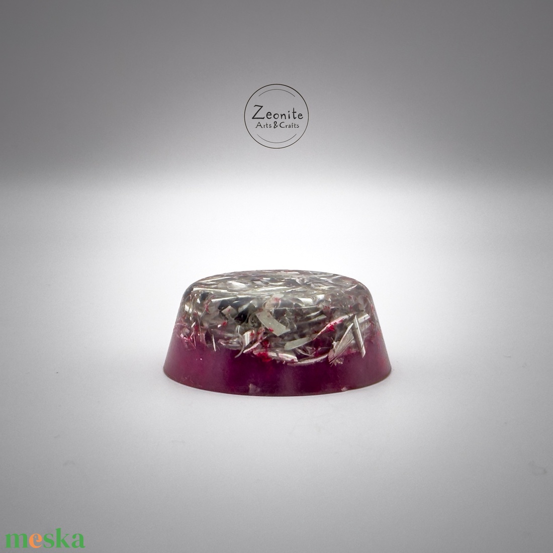 UV Magenta Zeonite Mini Tower Buster Orgonit Védelem  5 cm átmérőjű Energiapajzs  - otthon & életmód - dekoráció - dísztárgy - Meska.hu