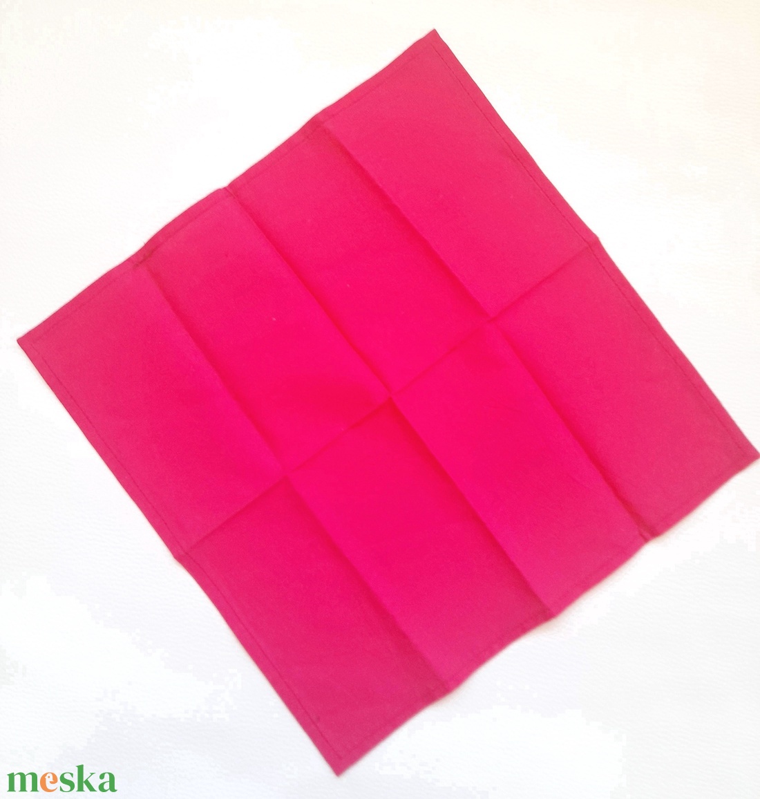 Textilszalvéta vagy zsebkendő, pink - otthon & életmód - konyhafelszerelés, tálalás - konyhai textil - szalvéta - Meska.hu