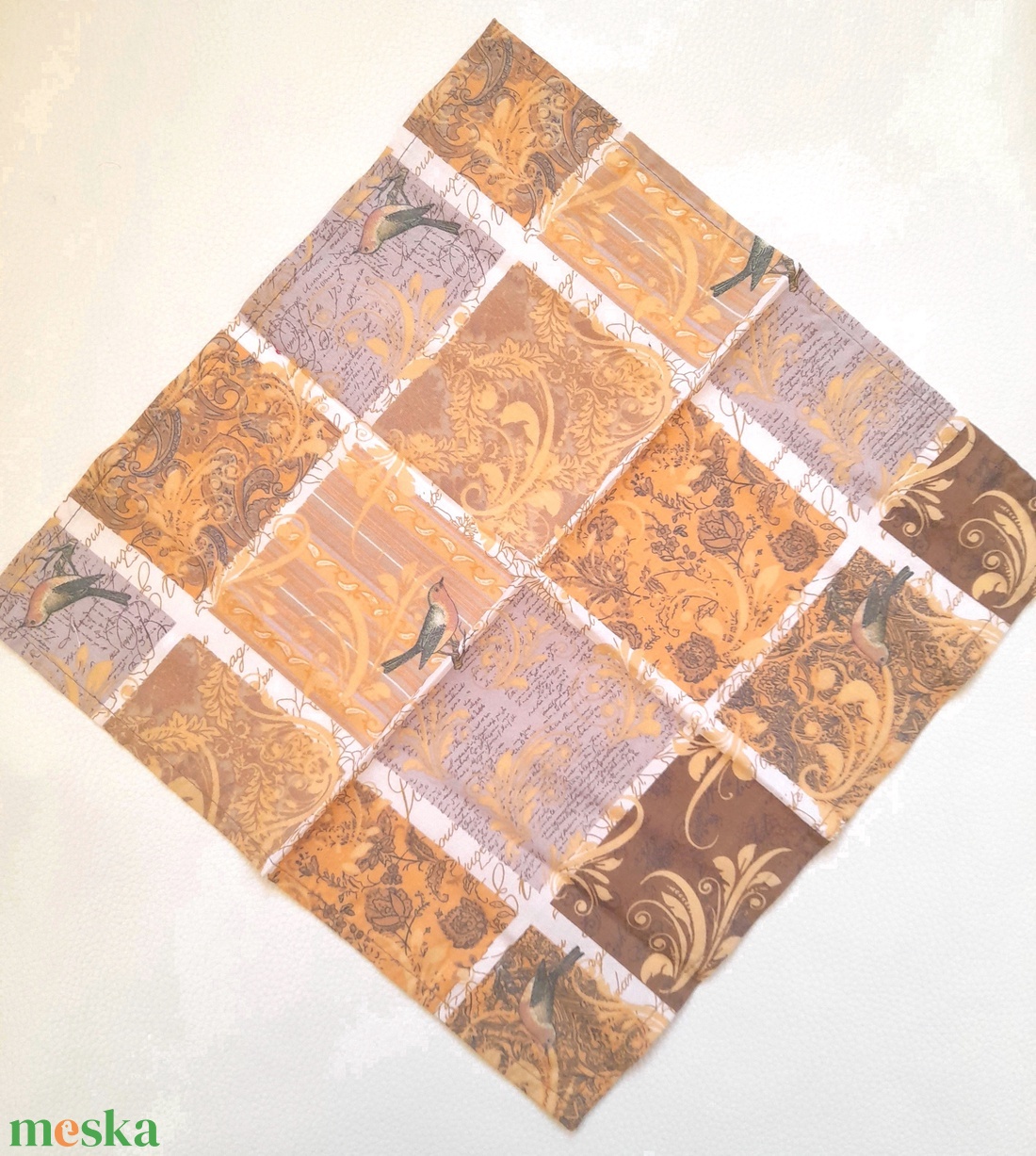 Textilszalvéta vagy zsebkendő, madárka - otthon & életmód - konyhafelszerelés, tálalás - konyhai textil - szalvéta - Meska.hu