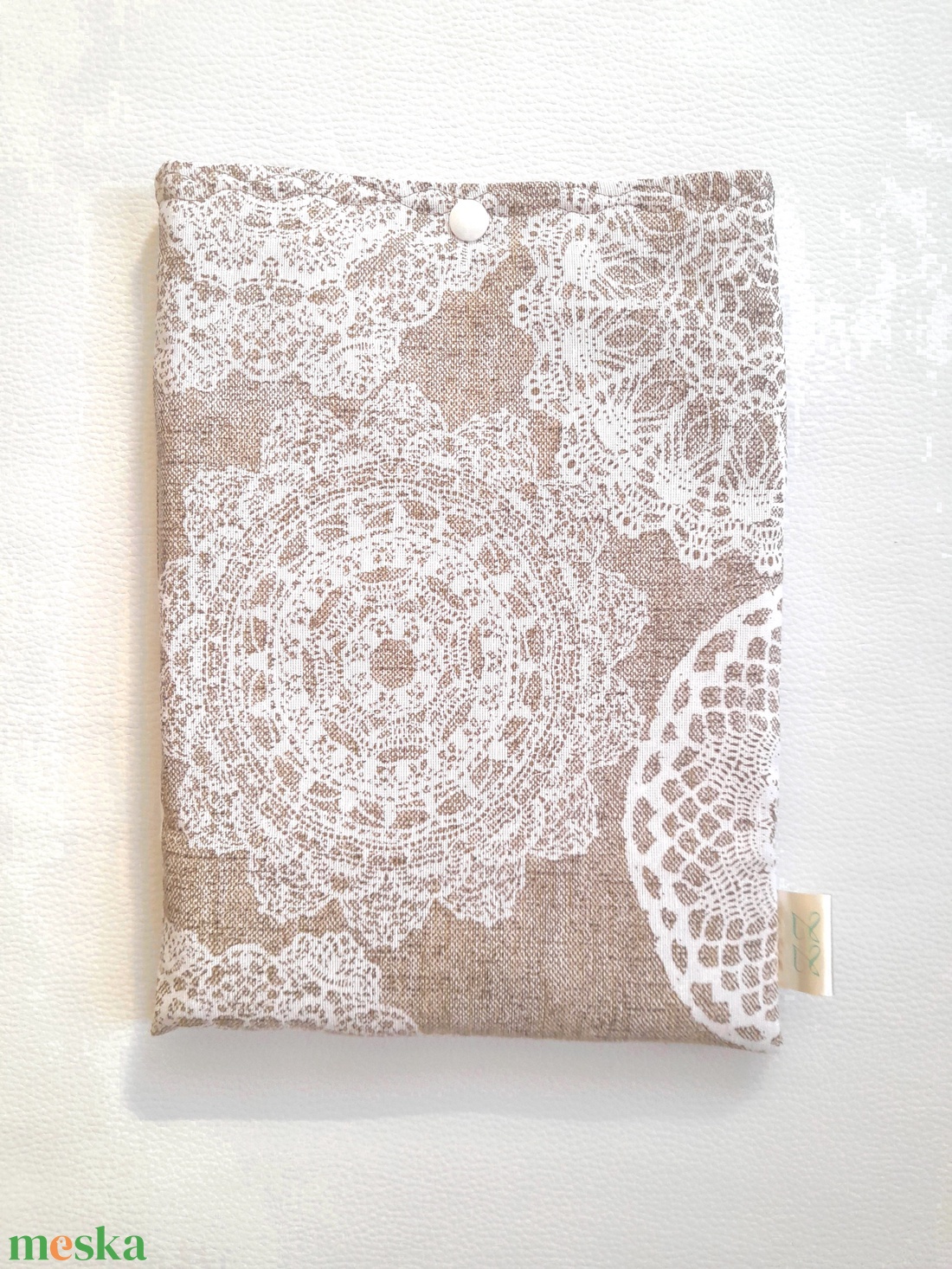 Könyvtok, csipke mintás - otthon & életmód - papír, írószer - mappa - Meska.hu