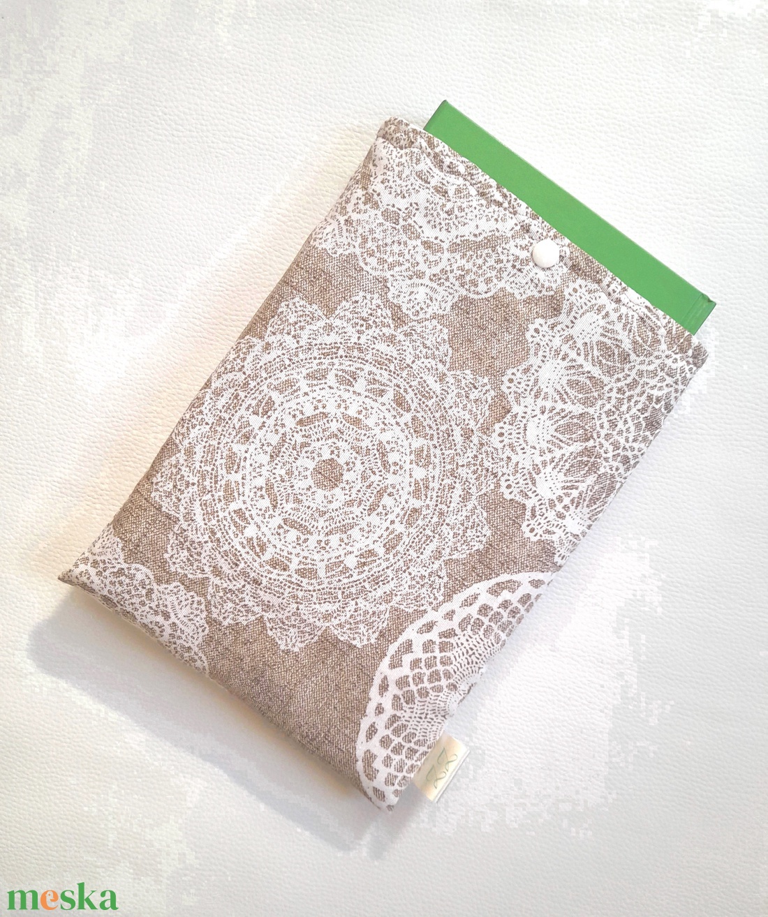 Könyvtok, csipke mintás - otthon & életmód - papír, írószer - mappa - Meska.hu