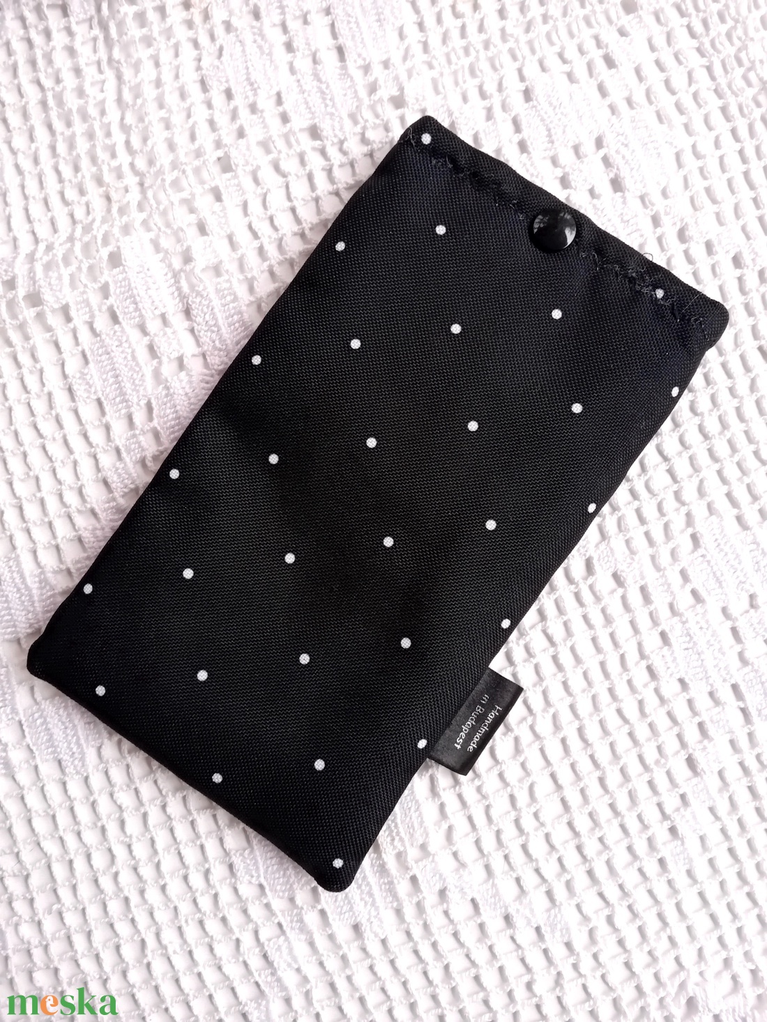 Vízhatlan mobiltok, mobiltartó, pöttyös - táska & tok - pénztárca & más tok - telefontok - Meska.hu