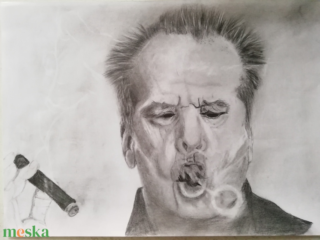 portré rajz - művészet - grafika & illusztráció - ceruzarajz - Meska.hu