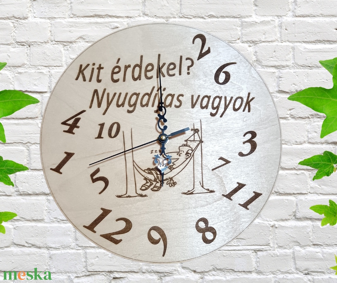 Falióra nyugdíjba mentem - otthon & életmód - dekoráció - fali és függő dekoráció - falióra & óra - Meska.hu