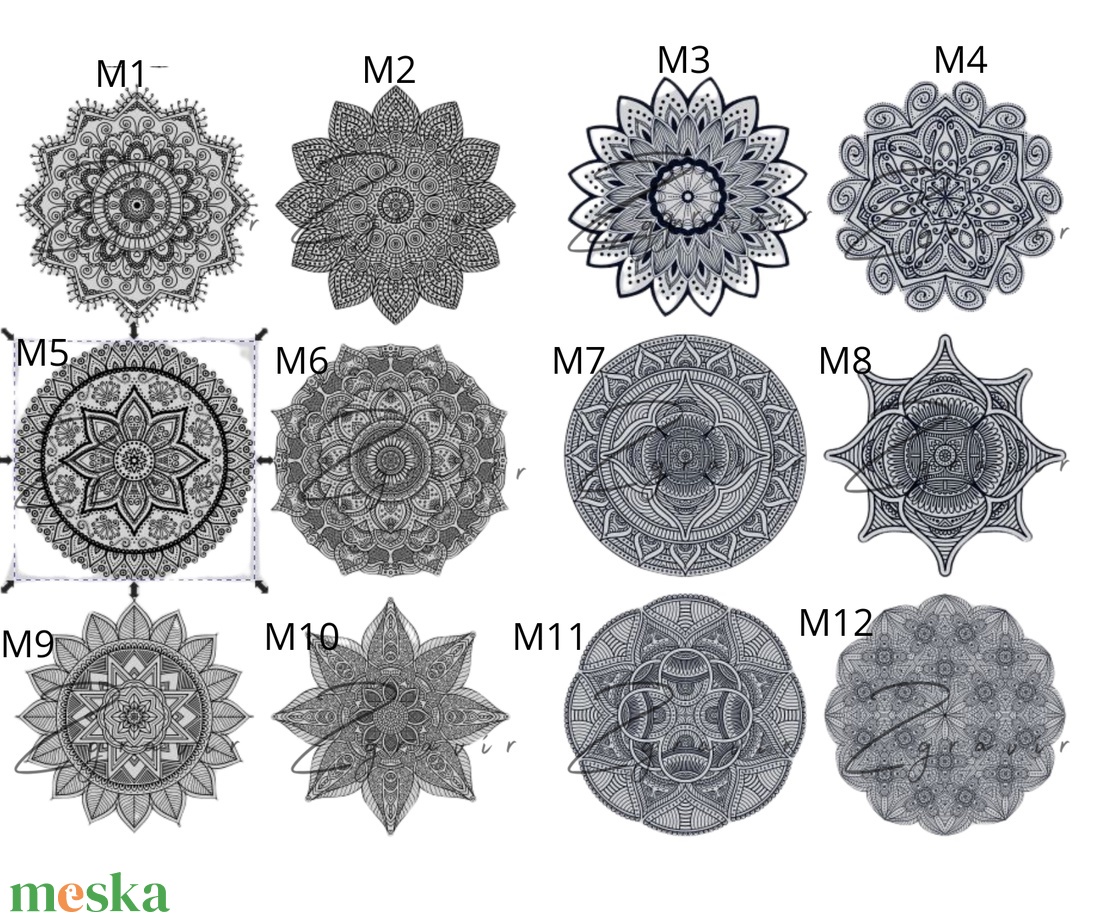 Öröknaptár Mandala - otthon & életmód - dekoráció - fali és függő dekoráció - falinaptár & öröknaptár - Meska.hu