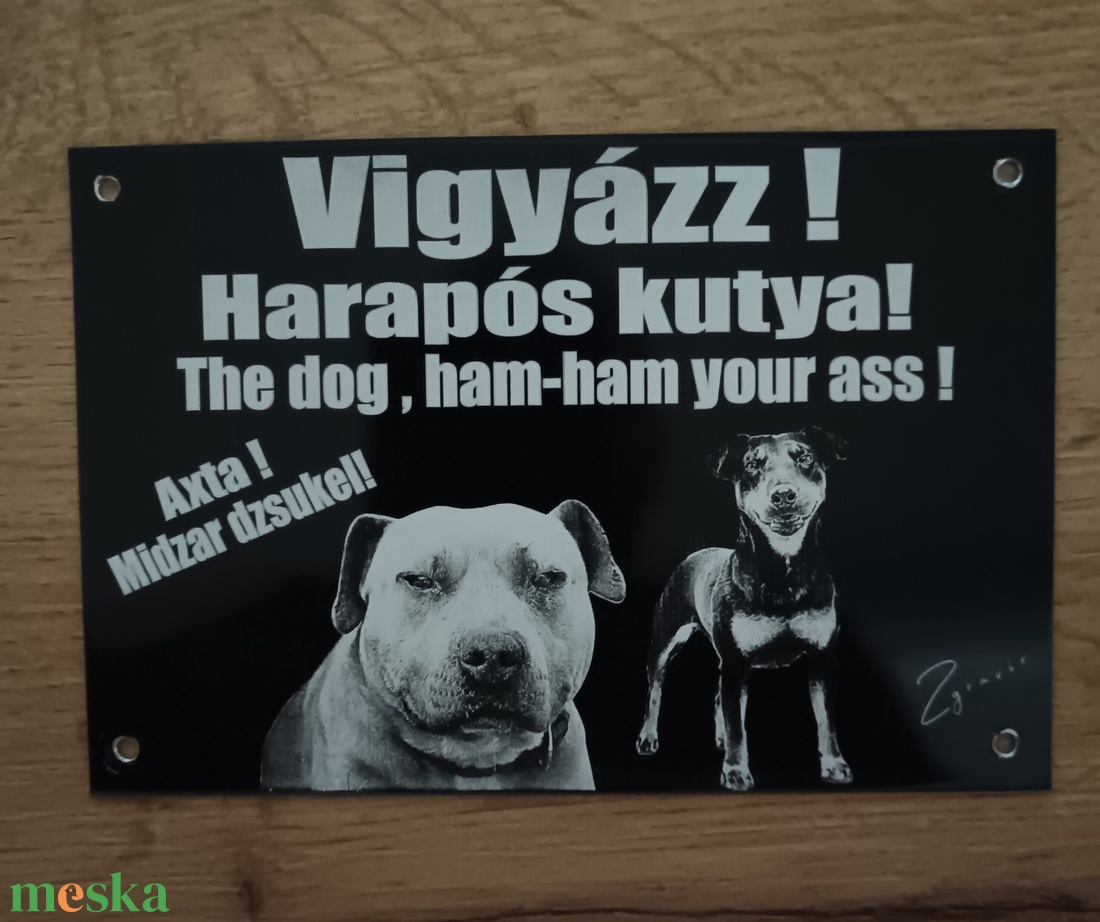 Harapós kutya tábla - otthon & életmód - dekoráció - ajtó- és ablak dekoráció - ajtótábla - Meska.hu Harapós kutya tábla - otthon & életmód - dekoráció - ajtó- és ablak dekoráció - ajtótábla - Meska.hu