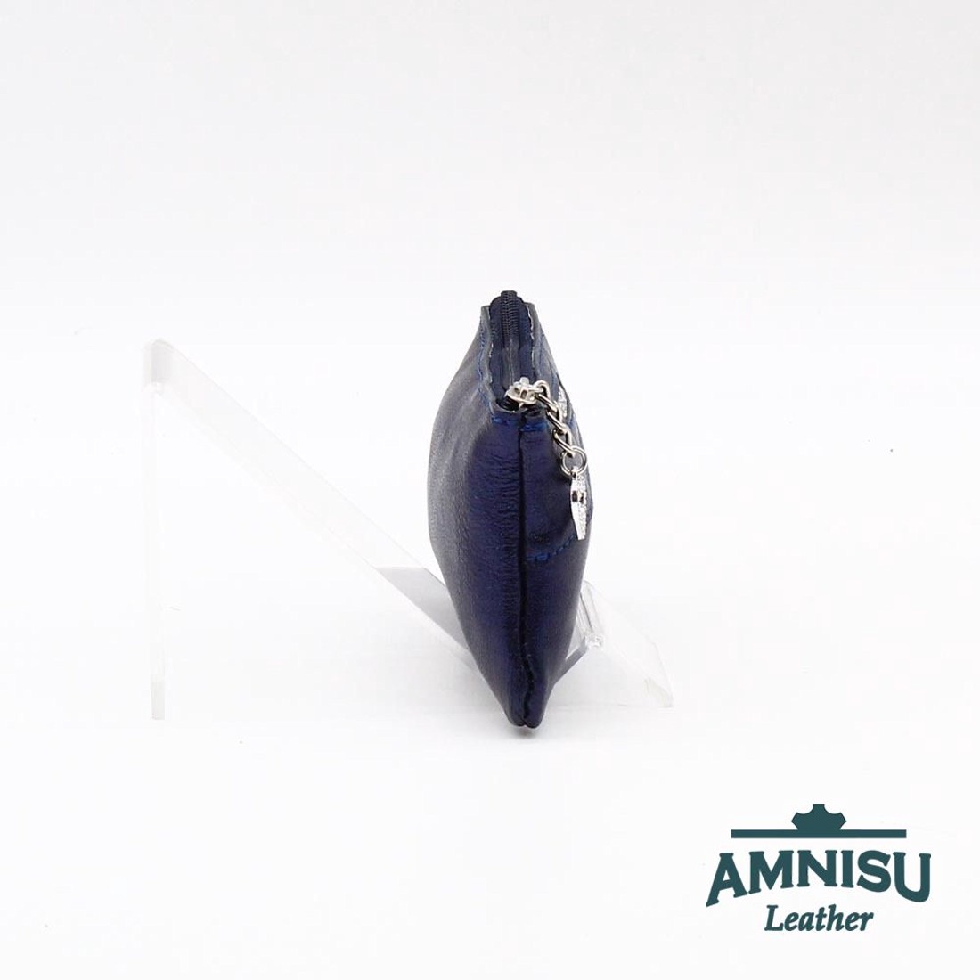 Metál sötétkék ívelt egy cipzáras kristály köves kulcstartó D6012 - táska & tok - kulcstartó & táskadísz - kulcstartó - Meska.hu