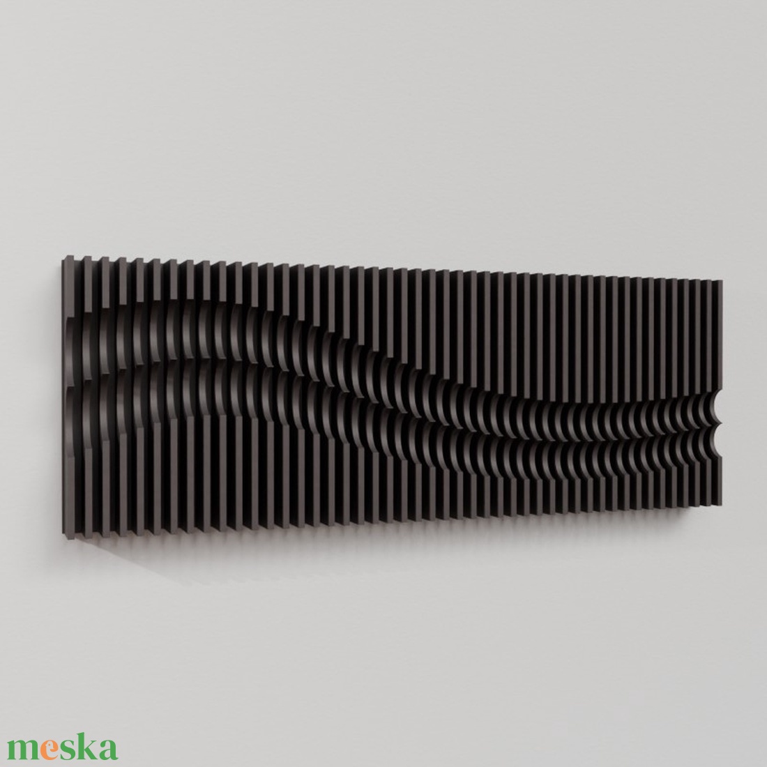 Antracit 3D Design Fal 138x50cm - otthon & életmód - dekoráció - fali és függő dekoráció - falra akasztható dekor - Meska.hu