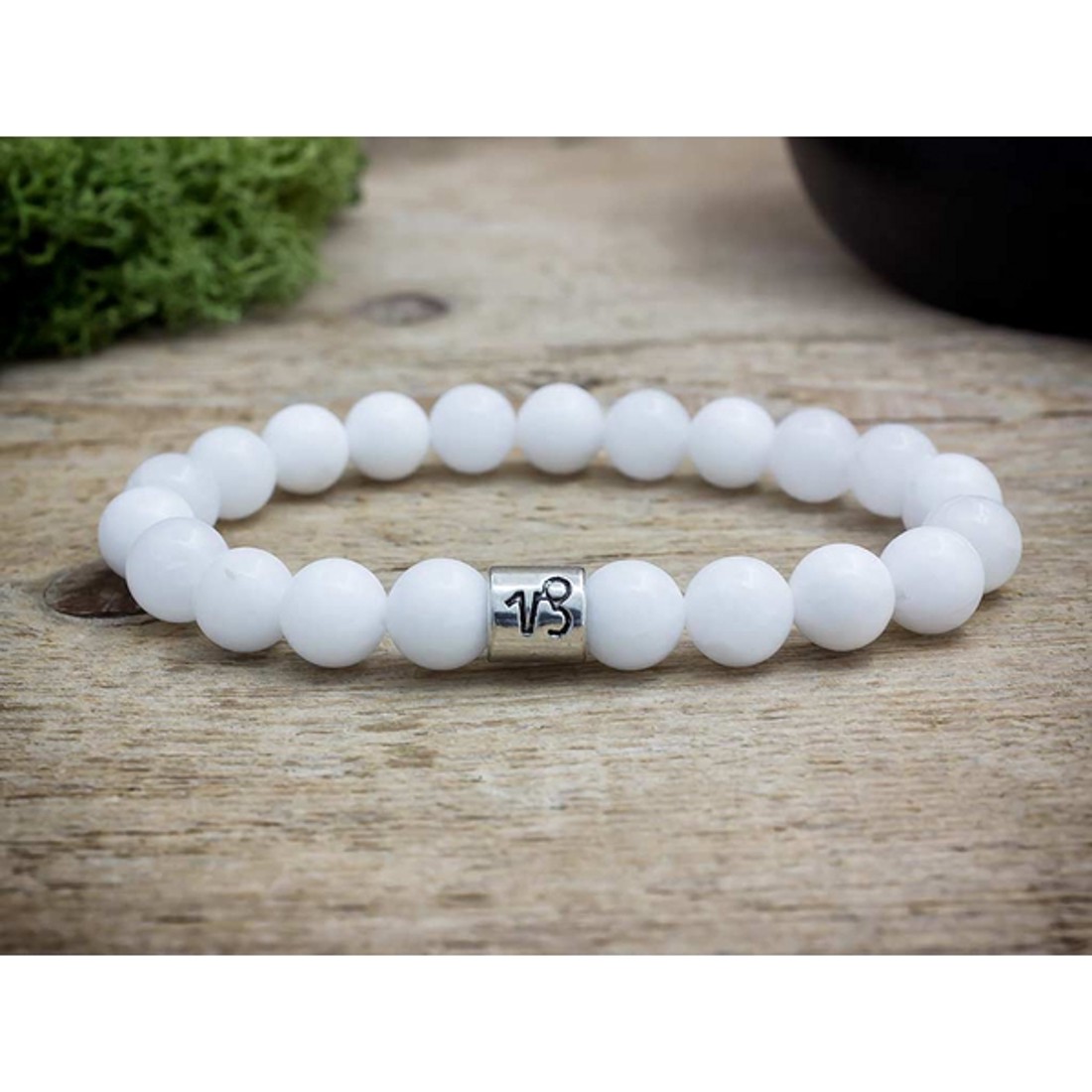 Bak horoszkópos tejkvarc karkötő - ékszer - karkötő - ásványkarkötő - Meska.hu