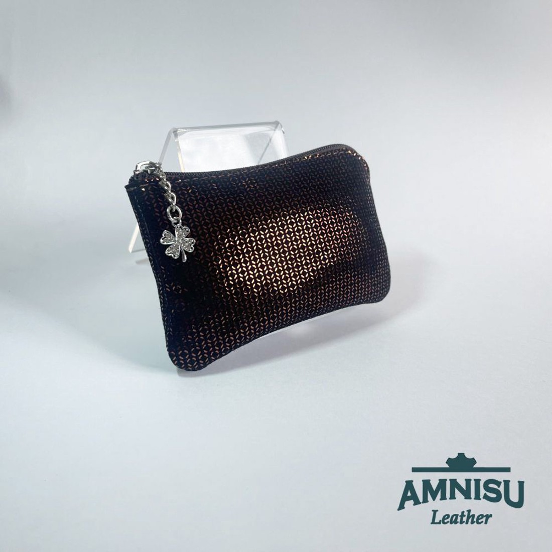 Bronz mintás egy cipzáras kulcstartó A9016 - táska & tok - kulcstartó & táskadísz - kulcstartó - Meska.hu