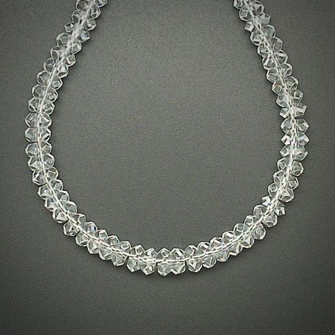 Kristály fazettált korong 6x3mm  ékszerkészítő alapanyag (füzér) - kellékek & szerszámok - ásvány alapanyag - ásványfüzér - Meska.hu