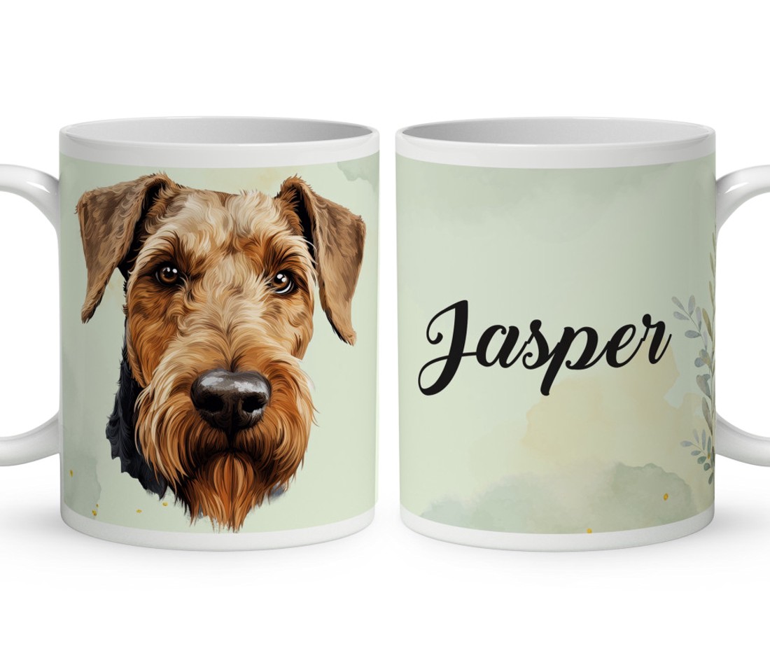 Névvel kérhető - Welsh terrier portré mintás bögre - otthon & életmód - konyhafelszerelés, tálalás - tálalás - bögre & csésze - Meska.hu