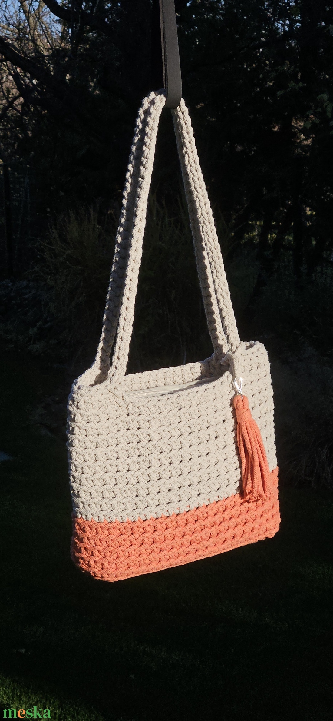 Horgolt válltáska - táska & tok - kézitáska & válltáska - válltáska - Meska.hu