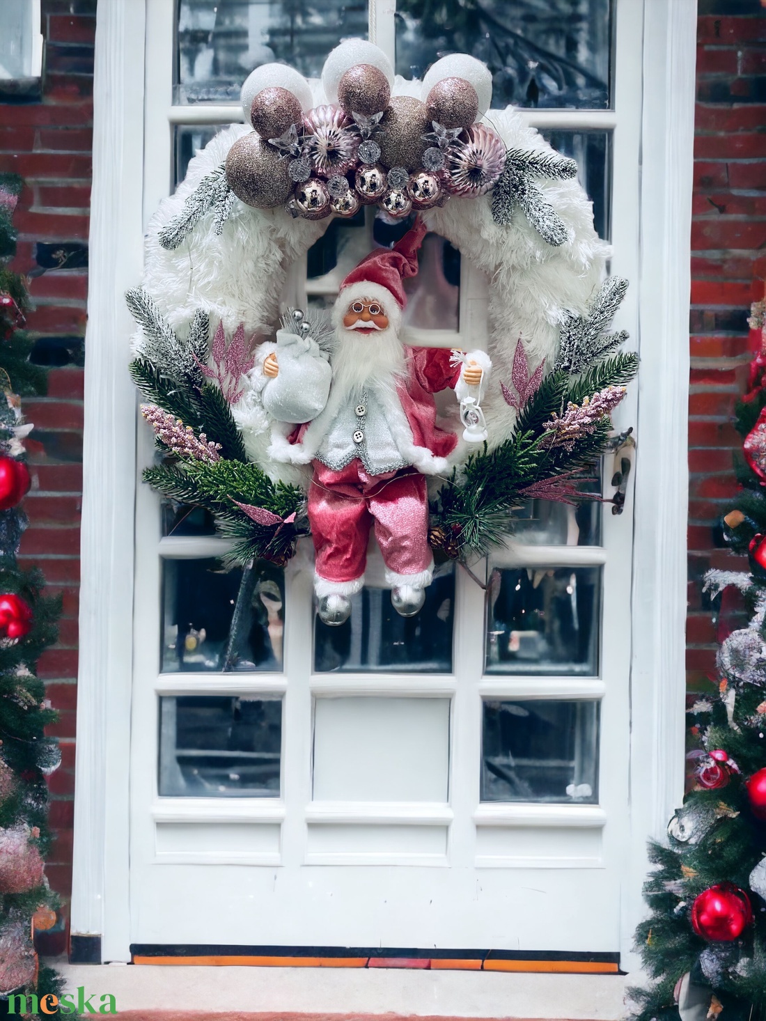 Nini Adventi Ajtódísz  - karácsony - adventi díszek - adventi ajtódísz - Meska.hu